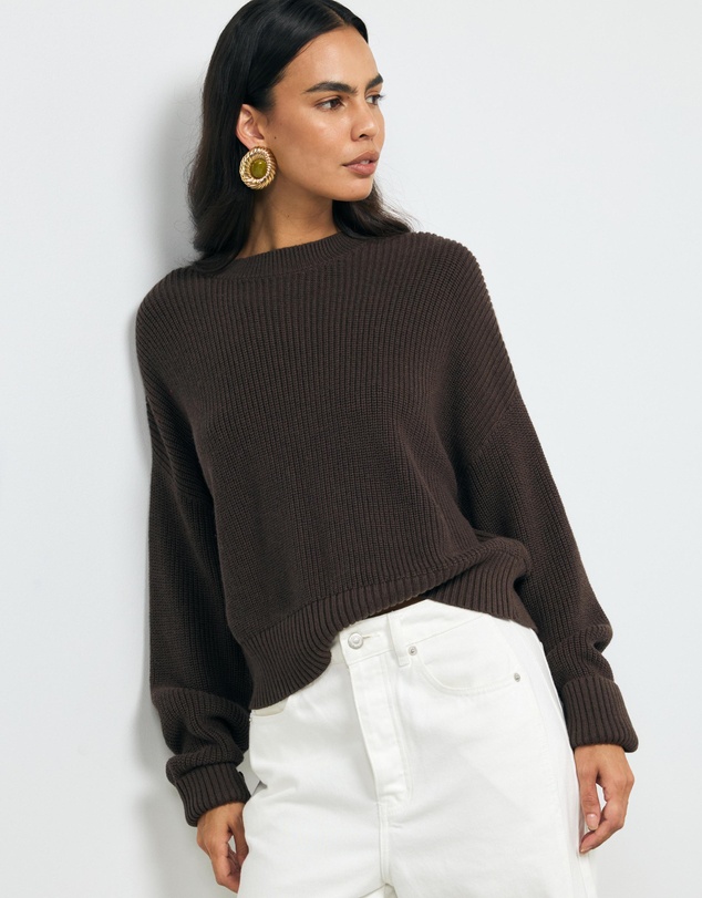 AERE - Cotton Cashmere Blend Relaxed Jumper