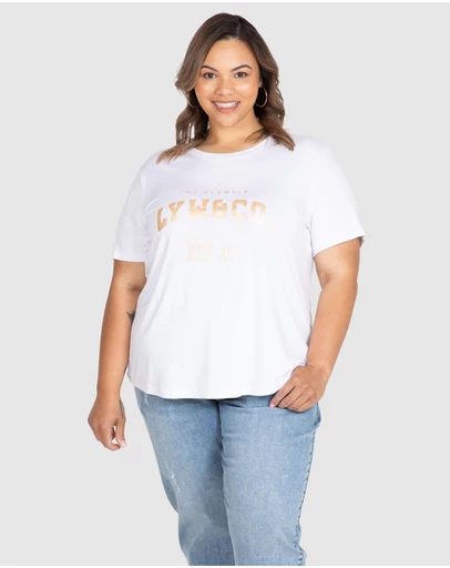 Love Your Wardrobe - LYW & Co Foil Print Tee