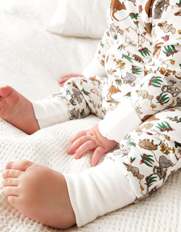B Free Intimate Apparel - 100% Organic 2-Way Zip Sleepsuit - Baby & Toddler