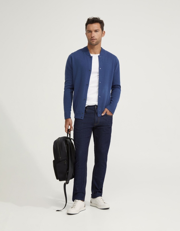 Oxford - Miles Knitted Bomber Jacket