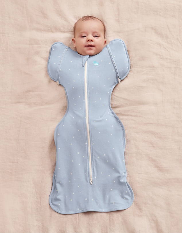 Love to Dream - Swaddle Up™ Transition Bag 1.0 TOG Cotton Powder Blue Twinkle