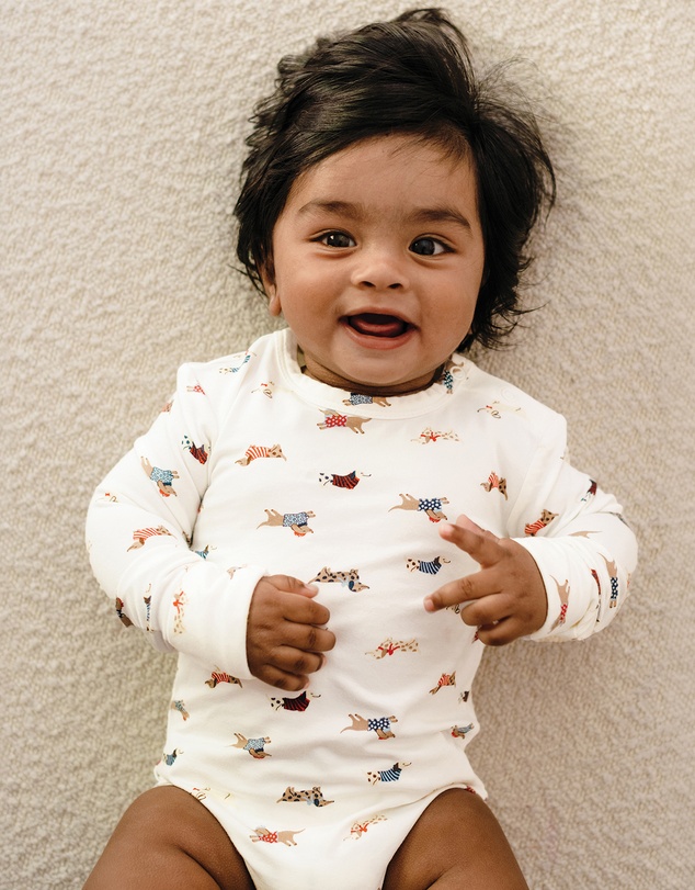 Kynd Baby - Comfy Bodysuit Long Sleeve in Dachshund