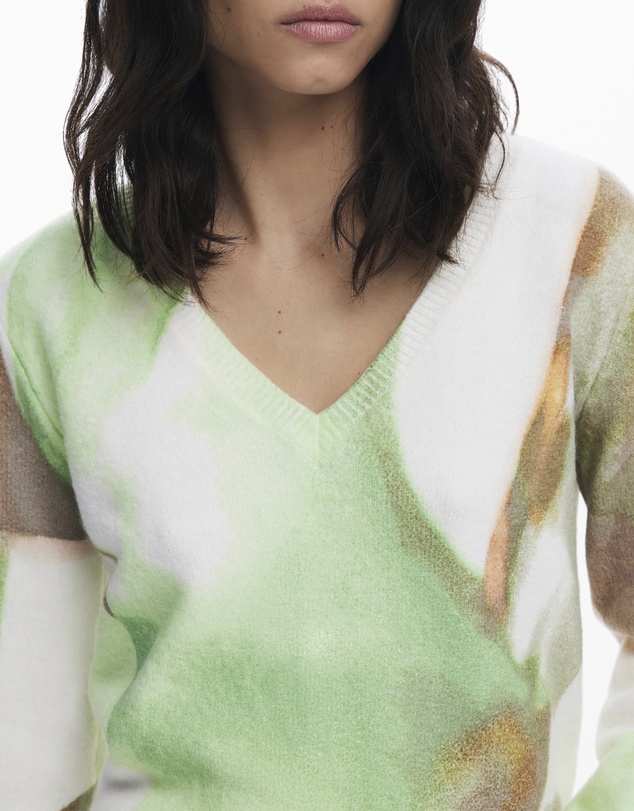 Desigual - Soft V-neck sweater