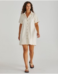 Sass - Vale Scalloped Denim Dress