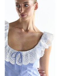 Glamorous - Embroidery Detail Top