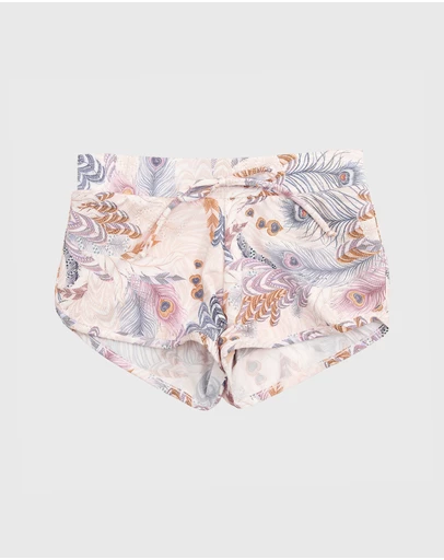 Aqua Blu Kids - Plumeria Lycra Boardshorts - Kids