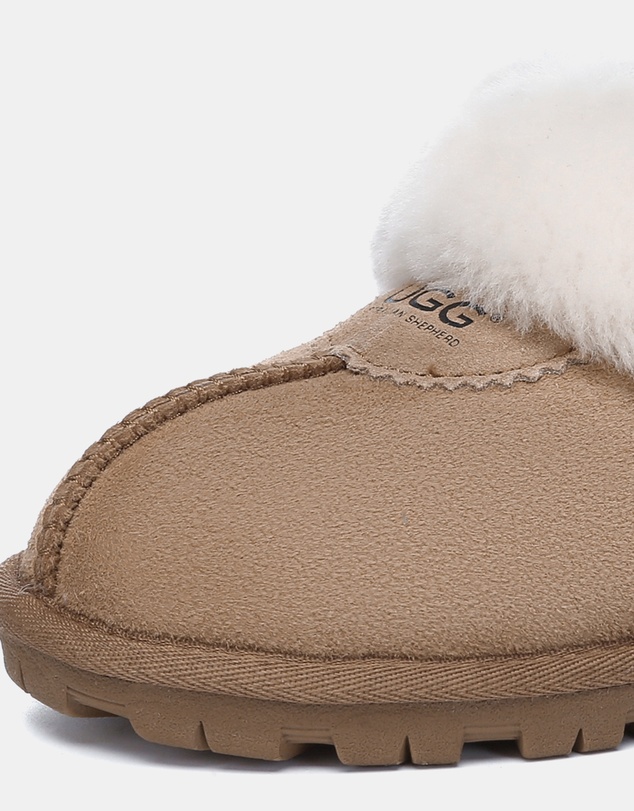 EVERAU - Australian Shepherd Ugg Waffle Slipper Sheepskin Upper House Shoes