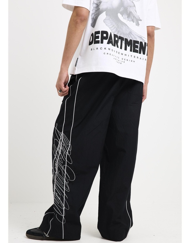 Black Noise White Rain - Charm Track Pants