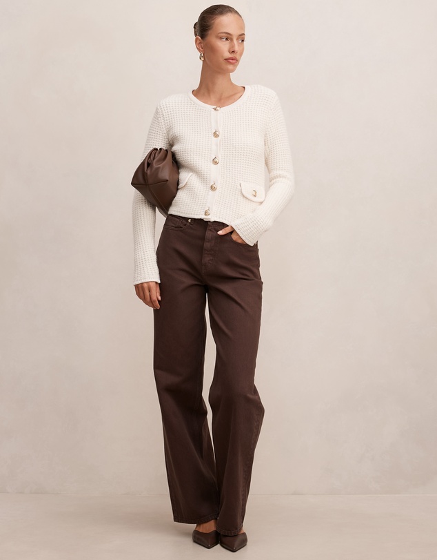Forever New - Celine Fluffy Stitch Cardigan