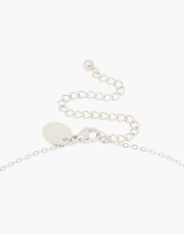 Lovisa - Waterproof Stainless Steel Large Bubble Letter M Necklace