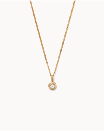 Kirstin Ash - Birthstone Necklace April White Topaz