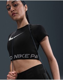 Nike - Pro Dri-FIT Short Sleeve Cropped Graphic Top