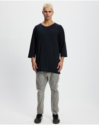 Surrounded By Ghosts - The Ruby Low Crotch Tailored Denim Pants
