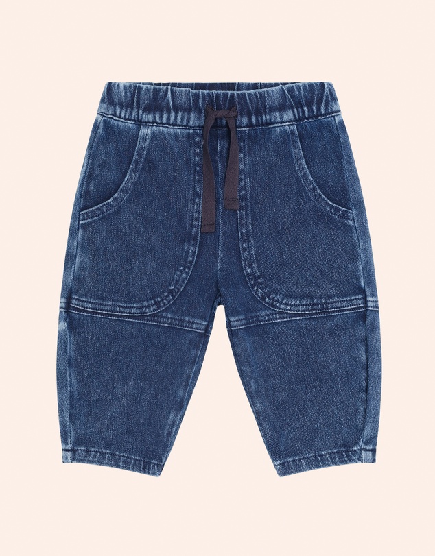 Huxbaby - Knit Denim Pocket Pants - Babies-Teens