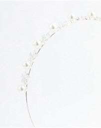 Lovisa - Silver Pearl Flower Headband