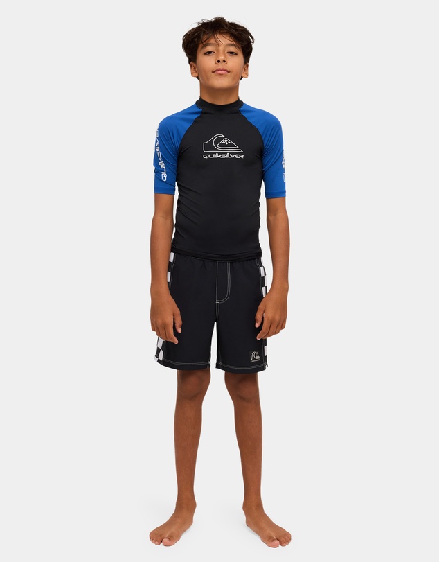 Quiksilver - Boys 8 to 16 On Tour Short Sleeve Rash Vest