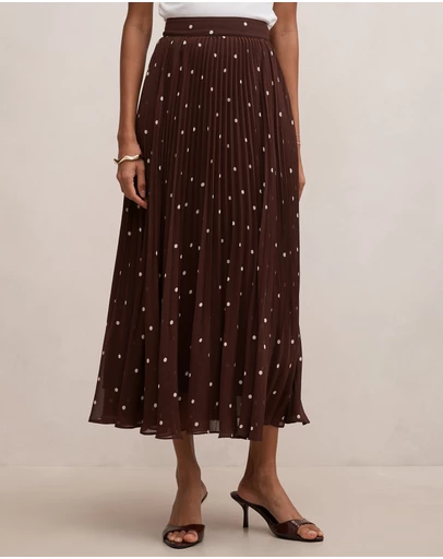 Forever New Petite - Aurora Petite Pleated Skirt