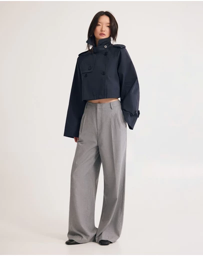 Oxford - Annalise Crop Trench Jacket