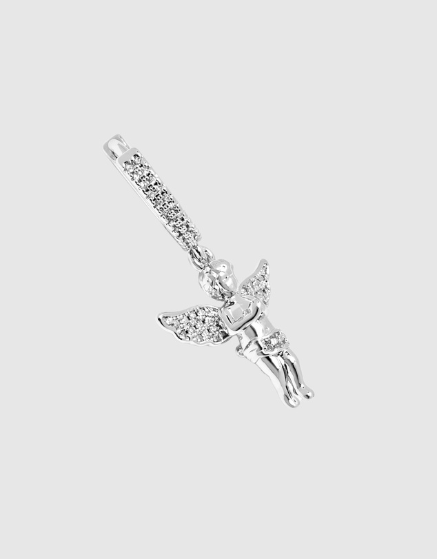 Nialaya Jewellery - Women's Silver Angel Earrings