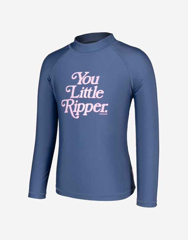 Skwosh - You Little Ripper Kids Rashie in Navy