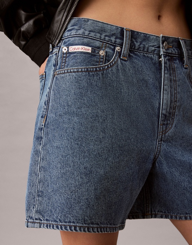 Calvin Klein Jeans - High Rise A-Line Denim Shorts