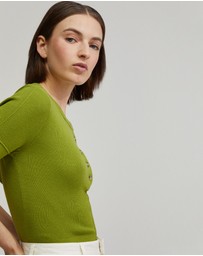 Oxford - Helena Button Front Knit