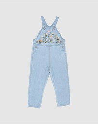 Fox & Finch - Botanica Embroidered Overalls 3-5 Yrs