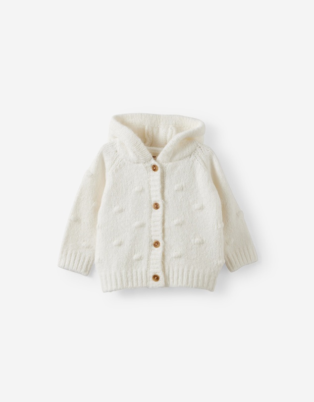 Cotton On Kids - Organic Knit Hooded Cardigan