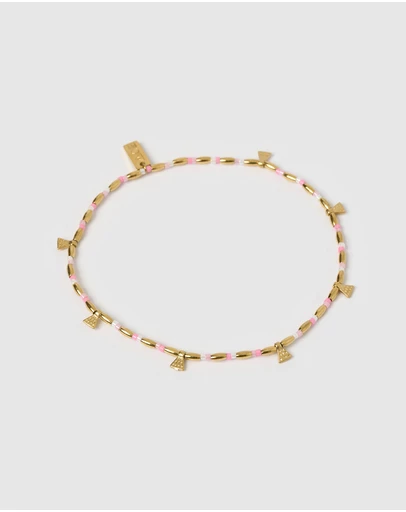 Arms Of Eve - Natalia Gold Anklet - Peony