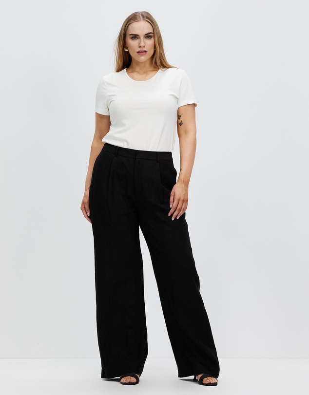AERE - Straight Leg Linen Pants
