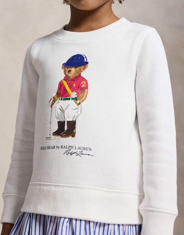 Polo Ralph Lauren - Polo Bear Striped-Skirt Fleece Dress - Kids