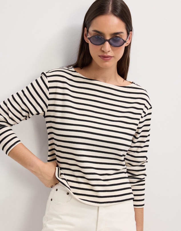 The Fated - Sasha Striped Jersey Top