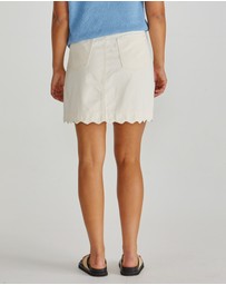 Sass - Vale Scalloped Denim Skirt