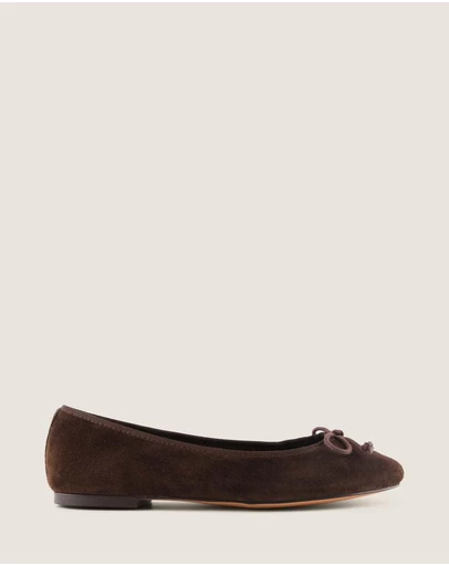 Shelly Shen - Poet Ballet Flats Brown Suede