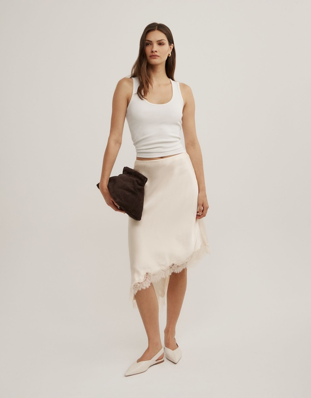 Witchery - Asymmetric Lace Skirt