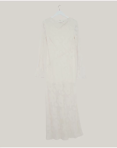 Revibe - Repaired Shona Joy Bowery Long Sleeve Maxi Dress - AU 10