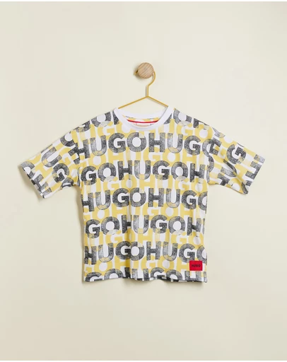 HUGO - All Over T-Shirt - Kids-Teens