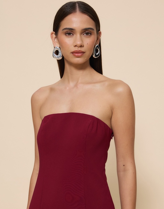 Revibe - Repaired CHANCERY Violet Asymmetric Fridge Midi Dress - AU 10