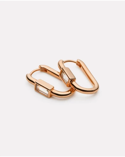 Najo - Skye Rose Gold Cubic Zirconia Earring