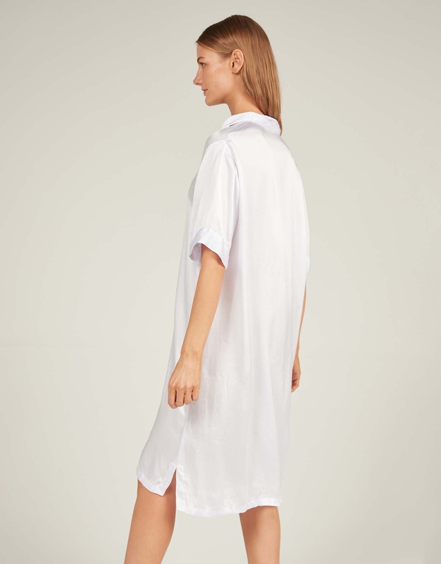 Primness - Glossed Shirt Dress