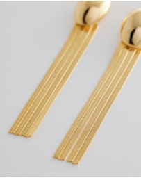 Mossée - Solana Gold Plated Long Earrings