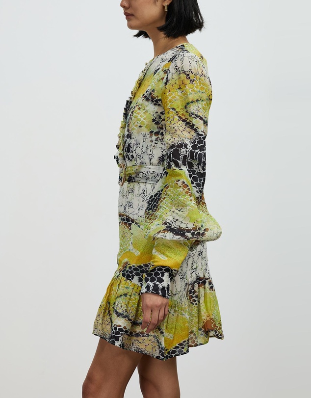 Asilio - Long Sleeve Print Mini Dress