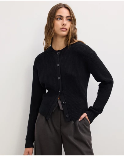 The Fated - Maia Round Neck Knit Cardigan