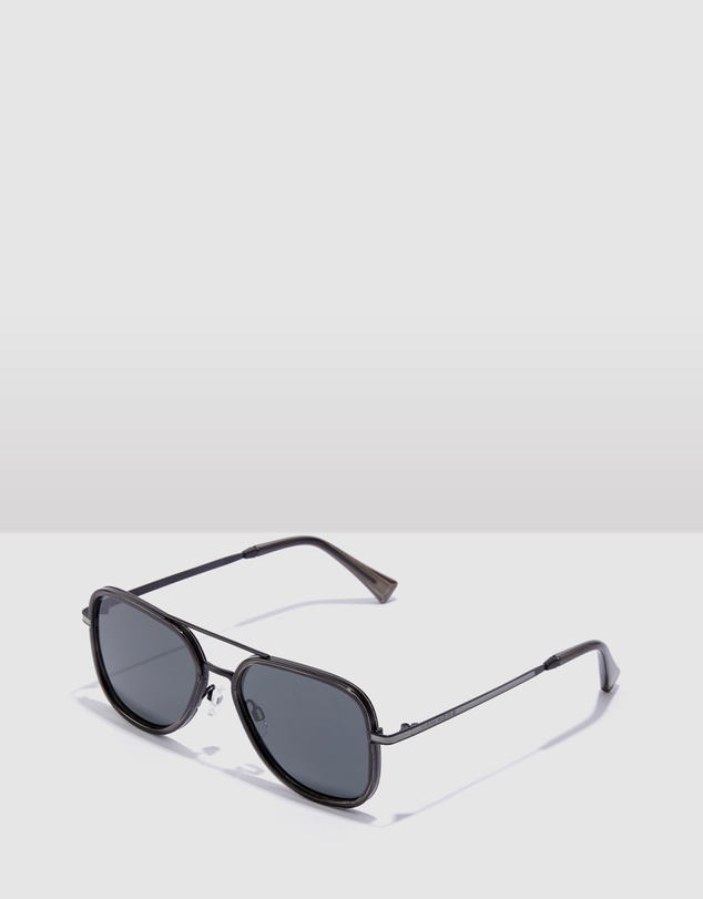 Hawkers Co - HAWKERS - Polarized Black CAPTAIN Sunglasses for Men and Women UV400
