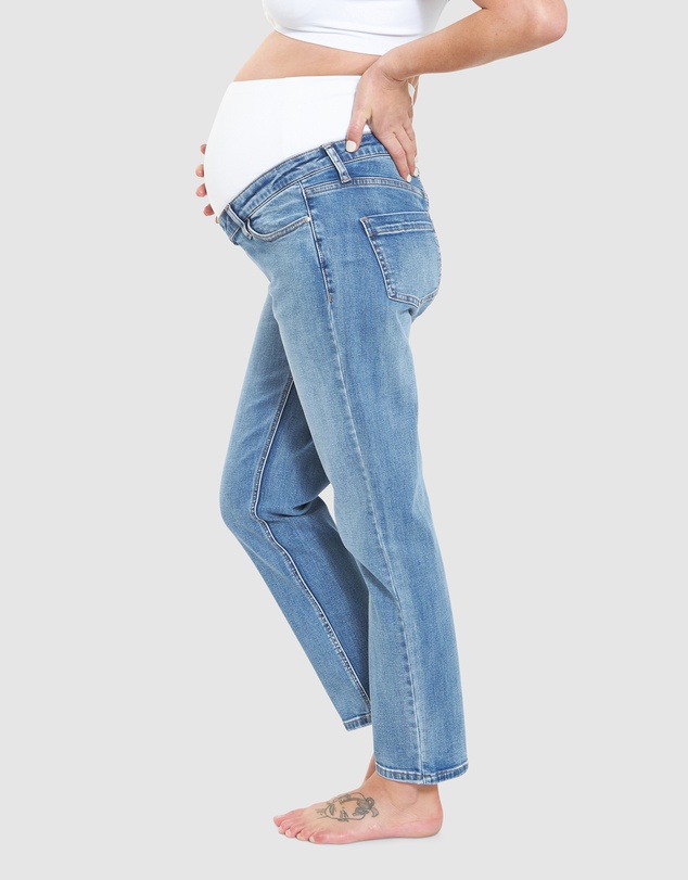 Ripe Maternity - Hunter Over Bump Crop Jean