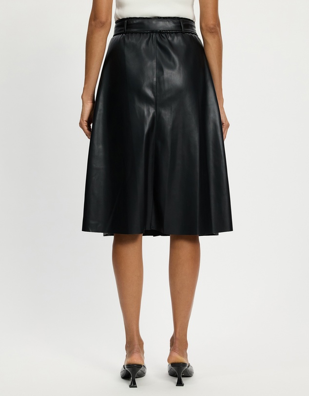 Mossée - Lily A Line Leather Skirt