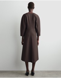 COS - Sculpted Long-Sleeve Midi Dress