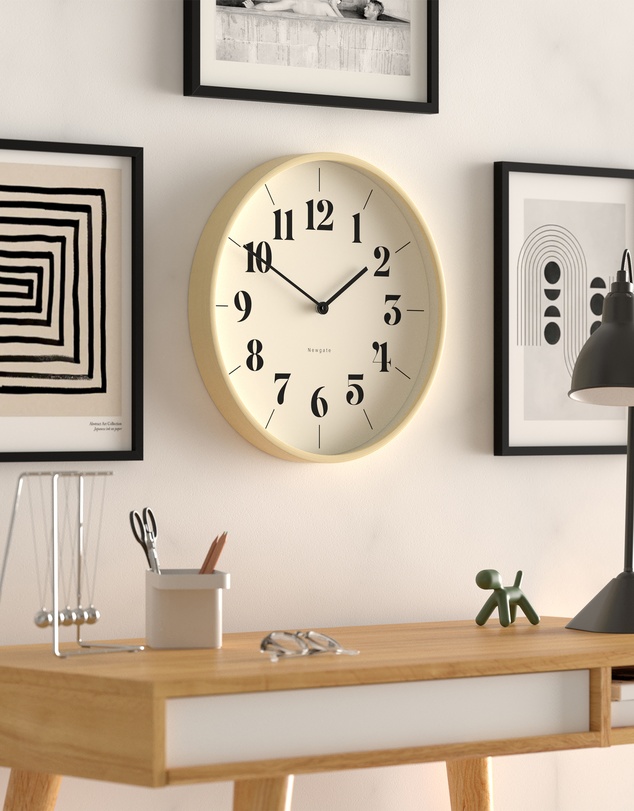 Newgate - Newgate Mr Clarke Clock Pale Wood Hopscotch Dial
