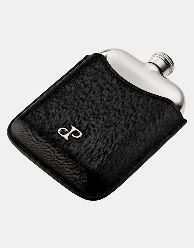 Wolf - Wolf Philipp Hip Flask With Cover Black