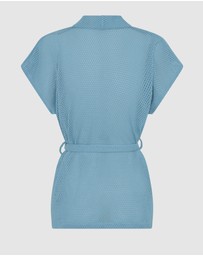 Arms Of Eve - Sardinia Wrap Top - Bluebell